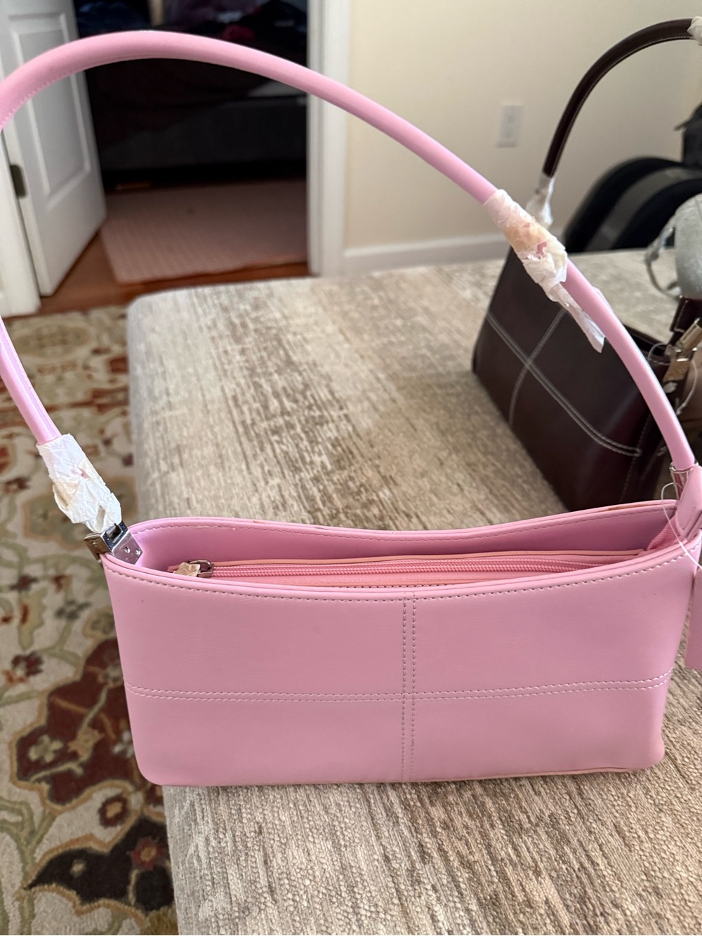 Pink Women's Shoulder Bag - Sleek Everyday Purse